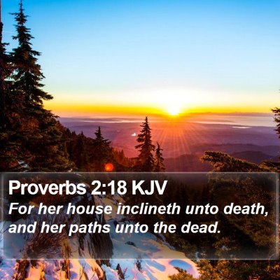 Proverbs 2:18 KJV Bible Verse Image