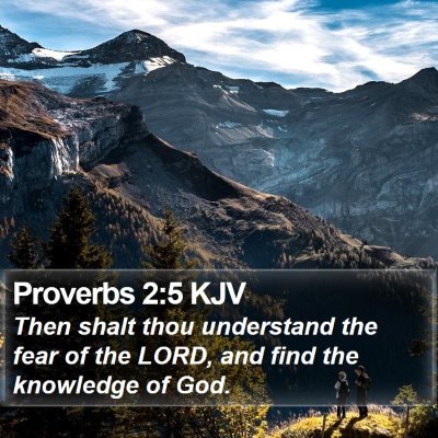 Proverbs 2:5 KJV Bible Verse Image
