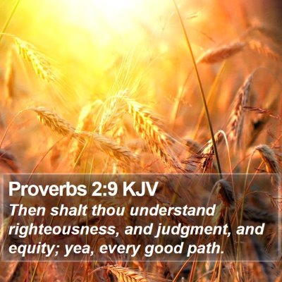 Proverbs 2:9 KJV Bible Verse Image