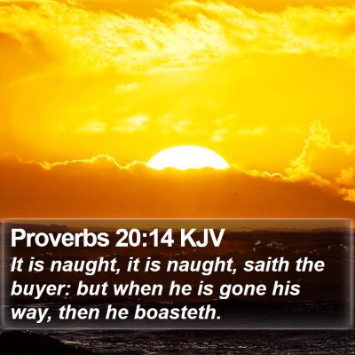 Proverbs 20:14 KJV Bible Verse Image