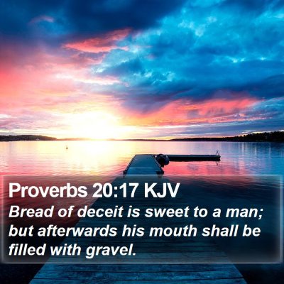 Proverbs 20:17 KJV Bible Verse Image