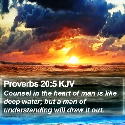 Proverbs 20:5 KJV Bible Verse Image