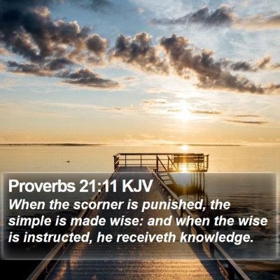 Proverbs 21:11 KJV Bible Verse Image