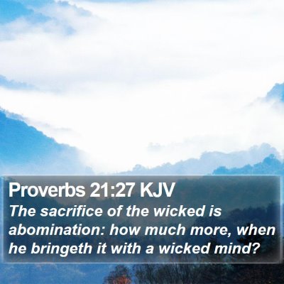 Proverbs 21:27 KJV Bible Verse Image