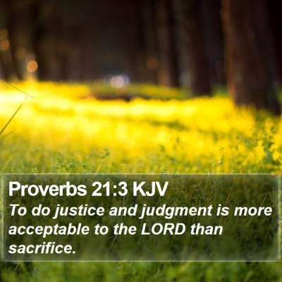 Proverbs 21:3 KJV Bible Verse Image