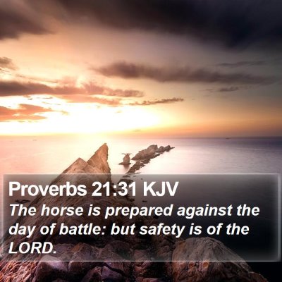 Proverbs 21:31 KJV Bible Verse Image