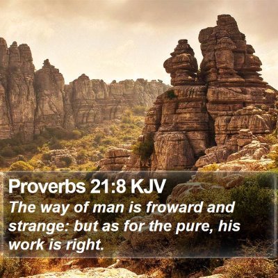 Proverbs 21:8 KJV Bible Verse Image