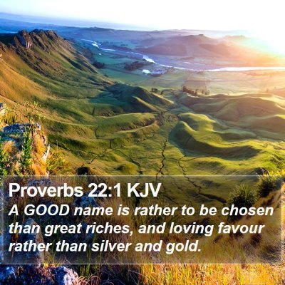 Proverbs 22:1 KJV Bible Verse Image