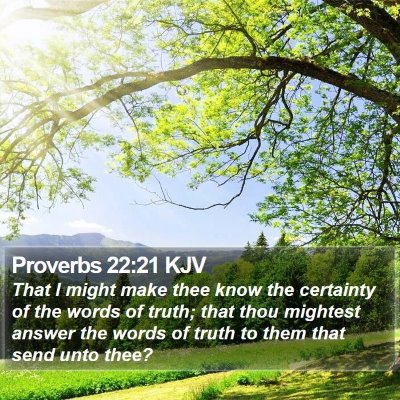 Proverbs 22:21 KJV Bible Verse Image