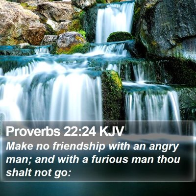 Proverbs 22:24 KJV Bible Verse Image