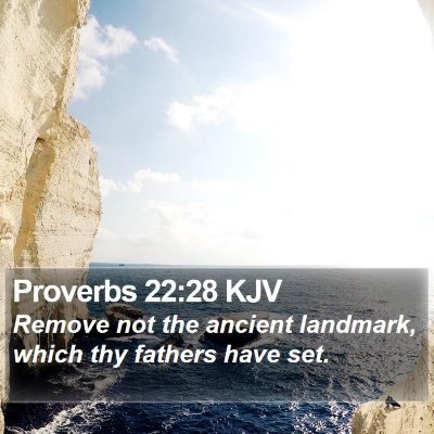 Proverbs 22:28 KJV Bible Verse Image