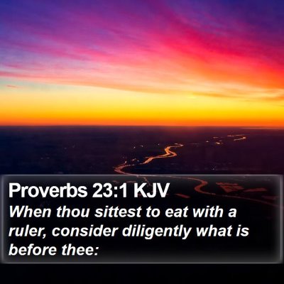 Proverbs 23:1 KJV Bible Verse Image