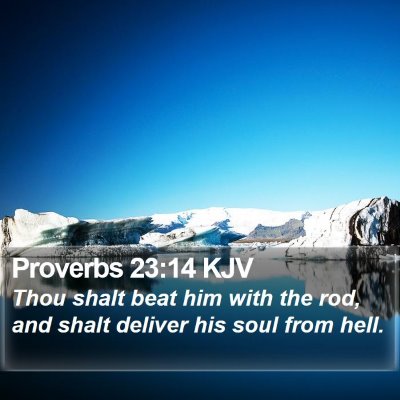 Proverbs 23:14 KJV Bible Verse Image