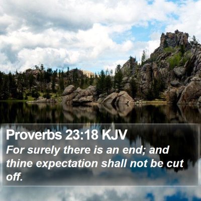 Proverbs 23:18 KJV Bible Verse Image