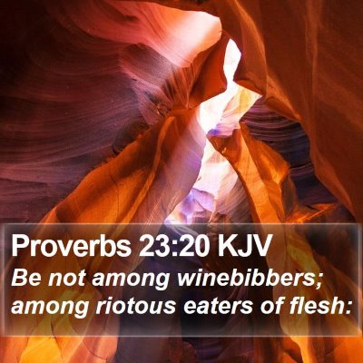 Proverbs 23:20 KJV Bible Verse Image