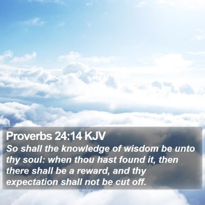 Proverbs 24:14 KJV Bible Verse Image