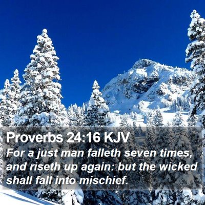 Proverbs 24:16 KJV Bible Verse Image