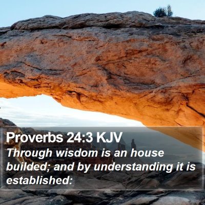 Proverbs 24:3 KJV Bible Verse Image