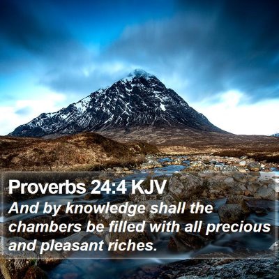 Proverbs 24:4 KJV Bible Verse Image