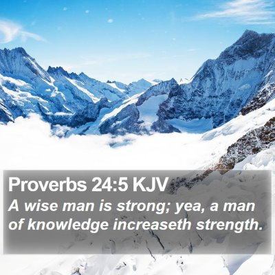 Proverbs 24:5 KJV Bible Verse Image