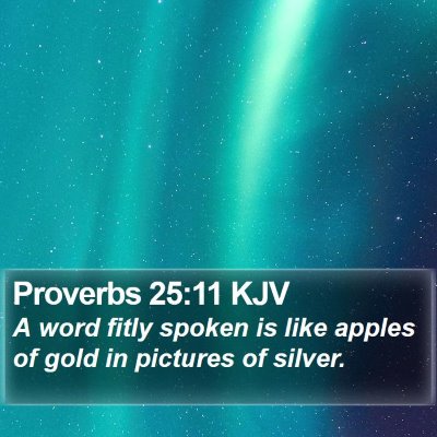 Proverbs 25:11 KJV Bible Verse Image