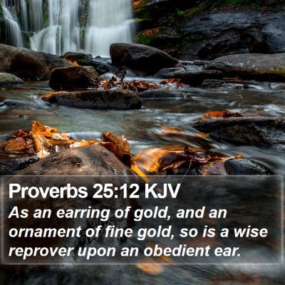 Proverbs 25:12 KJV Bible Verse Image