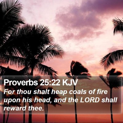 Proverbs 25:22 KJV Bible Verse Image