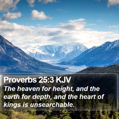 Proverbs 25:3 KJV Bible Verse Image