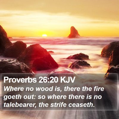 Proverbs 26:20 KJV Bible Verse Image