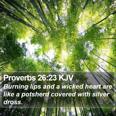 Proverbs 26:23 KJV Bible Verse Image