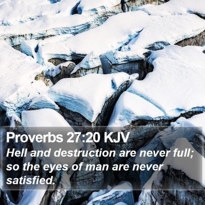 Proverbs 27:20 KJV Bible Verse Image