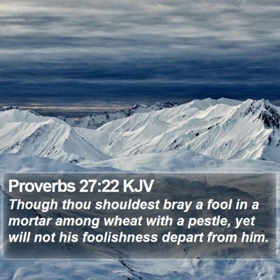 Proverbs 27:22 KJV Bible Verse Image