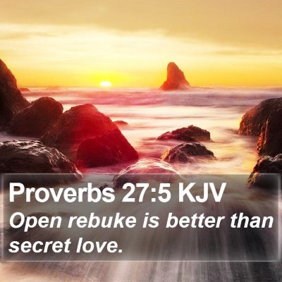 Proverbs 27:5 KJV Bible Verse Image