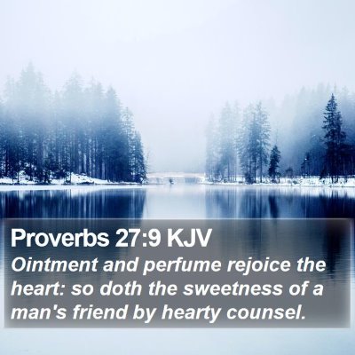 Proverbs 27:9 KJV Bible Verse Image
