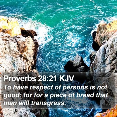 Proverbs 28:21 KJV Bible Verse Image