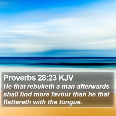 Proverbs 28:23 KJV Bible Verse Image
