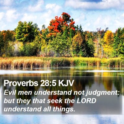 Proverbs 28:5 KJV Bible Verse Image