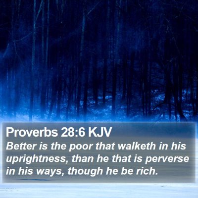 Proverbs 28:6 KJV Bible Verse Image