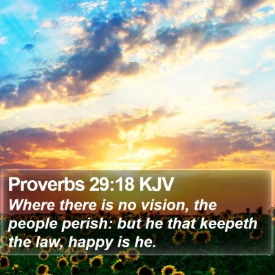 Proverbs 29:18 KJV Bible Verse Image