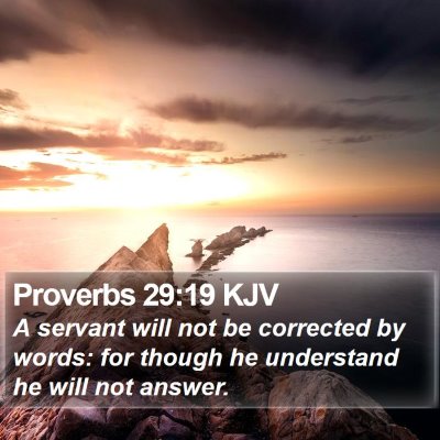 Proverbs 29:19 KJV Bible Verse Image