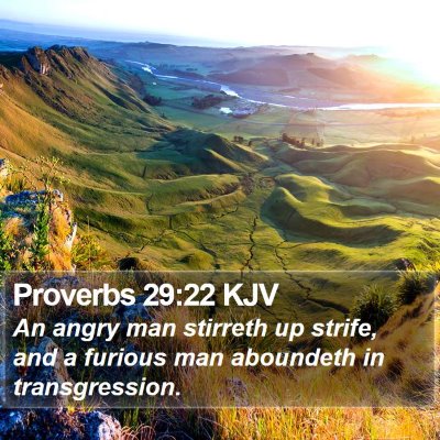 Proverbs 29:22 KJV Bible Verse Image