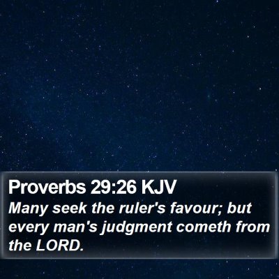 Proverbs 29:26 KJV Bible Verse Image