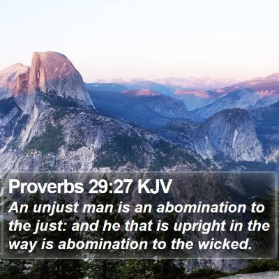 Proverbs 29:27 KJV Bible Verse Image