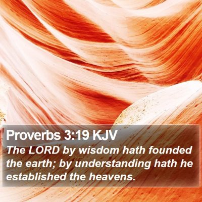 Proverbs 3:19 KJV Bible Verse Image