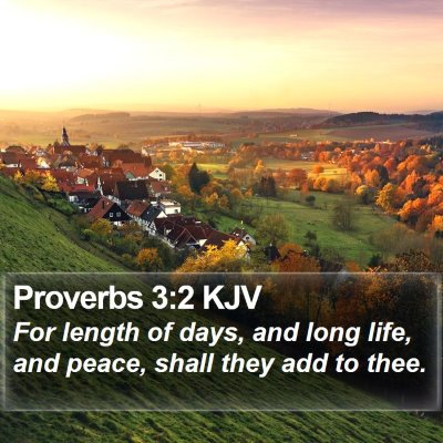 Proverbs 3:2 KJV Bible Verse Image