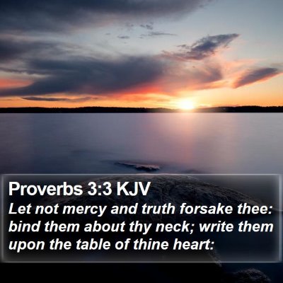 Proverbs 3:3 KJV Bible Verse Image