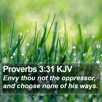 Proverbs 3:31 KJV Bible Verse Image