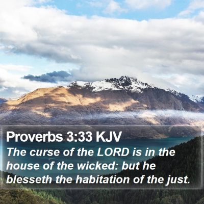 Proverbs 3:33 KJV Bible Verse Image