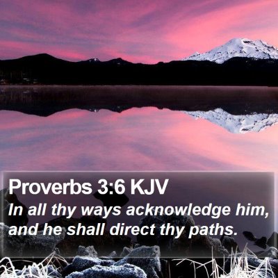 Proverbs 3:6 KJV Bible Verse Image