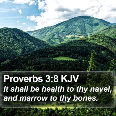 Proverbs 3:8 KJV Bible Verse Image